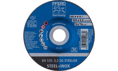 PFERD TOOLS EH 125-3,2 SG STEELOX 61333432 Doorslijpschijf gebogen 125 mm 25 stuk(s) RVS, Staal PFERD TOOLS EH 125-3,2 SG STEELOX 61333432 Doorslijpschijf gebogen 125 mm 25 stuk(s) RVS, Staal