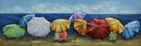 Schilderij - Metaalschilderij - Gekleurde parasols - thumbnail