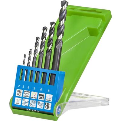 kwb 258806 HSS Metaal-spiraalboorset 6-delig 2 mm, 3 mm, 4 mm, 5 mm, 6 mm, 8 mm M2 DIN 338 Cilinderschacht 1 stuk(s) kwb 258806 HSS Metaal-spiraalboorset 6-delig 2 mm, 3 mm, 4 mm, 5 mm, 6 mm, 8 mm M2 DIN 338 Cilinderschacht 1 stuk(s)