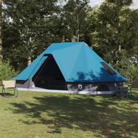 VidaXL Familie tipi tent tipi met dak blauw 680 x 430 x 270 cm - thumbnail
