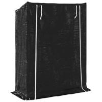 Haardhoutrek met regenhoes 150x60x200 cm gegalvaniseerd staal - thumbnail