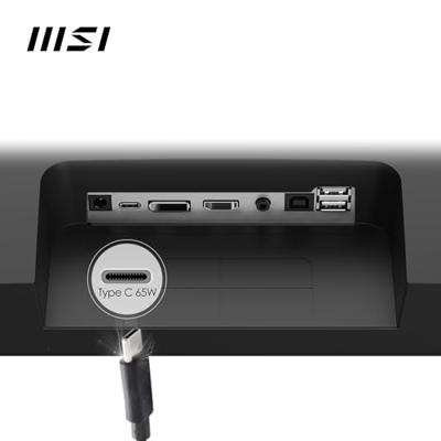 MSI Modern MD272XP 27 inch Full HD desktopmonitor - IPS-paneel 1920 x 1080, 100 Hz, oogcomfort, geïntegreerde luidspreker, 4-weg verstelbaar - HDMI 1.4b, DisplayPort 1.2a, USB Type-C, USB 2.0