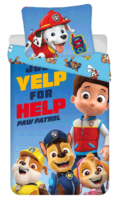 PAW Patrol Dekbedovertrek Yelp for Help! - Eenpersoons - 140 x 200 cm - Katoen