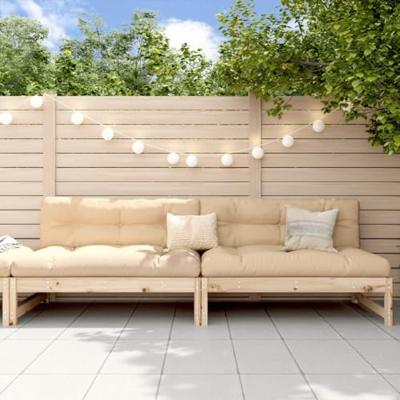 Tuinmiddenbanken 2 st 120x80 cm massief grenenhout