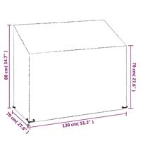 Tuinbankhoes met 8 oogjes 130x70x70/88 cm polyetheen - thumbnail