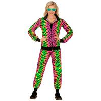 Neon Rave Trainingspak Zebraprint Gekleurd - thumbnail
