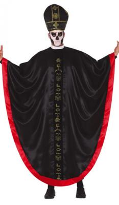 Satantische Kardinaal Kostuum Zwart/Rood