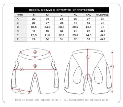 UFO PLAST protektorenhose "reborn mv6" children's protec. trouse reborn mv6 black gr. m