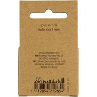 Creativ Company Zoetwaterparels, in de lengte geperforeerd, d 4 mm, gatgrootte 1 mm, parelmoer, 40 stuk/ 1 doos - thumbnail