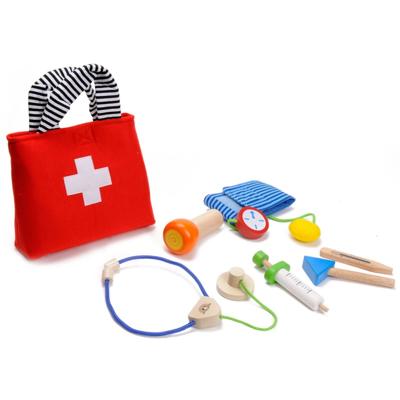 Wonderworld houten dokterset in tas