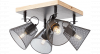 Brilliant 40135/76 - 4 Spots Plafondlamp Metaal/Hout