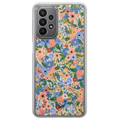 Samsung Galaxy A23 hybride hoesje - Blue gardens Samsung Galaxy A23 hybride hoesje - Blue gardens