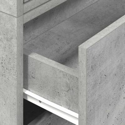 Kasten met 2 lades 2 st 60x31x40 cm bewerkt hout betongrijs Kasten met 2 lades 2 st 60x31x40 cm bewerkt hout betongrijs