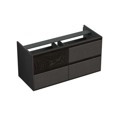 Onderkast Forzalaqua Reno 2.0 120x51x60 Cm 4 Lades Softclose Eiken Black Oiled Onderkast Forzalaqua Reno 2.0 120x51x60 Cm 4 Lades Softclose Eiken Black Oiled
