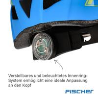 FISCHER FAHRRAD Urban Montis Fietshelm Blauw Confectiemaat: L/XL Hoofdomvang: 58-61 cm - thumbnail