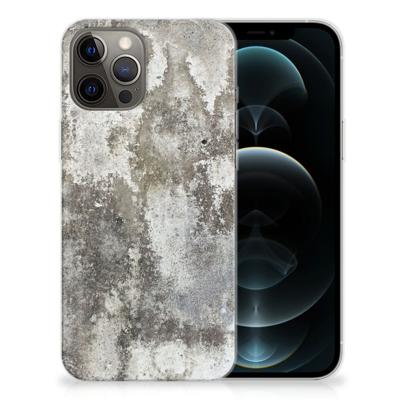 iPhone 12 Pro Max | TPU | Siliconen hoesje | Beton Print