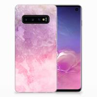 Smartphone hoesje Samsung Galaxy S10 Pink Purple Paint - thumbnail