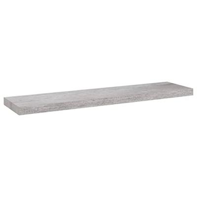 Wandschappen zwevend 4 st 90x23,5x3,8 cm MDF betongrijs Wandschappen zwevend 4 st 90x23,5x3,8 cm MDF betongrijs