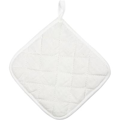 Creativ Company Pannenlappen, afm 20x20 cm, 145 gr, wit, 1 paar
