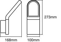 LEDVANCE ENDURA® STYLE WALL L 4058075214170 LED-buitenlamp met bewegingsmelder (wand) LED Donkergrijs - thumbnail