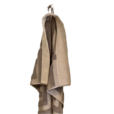 Handdoek katoen - handdoek Santorini - handdoek antraciet 50×70