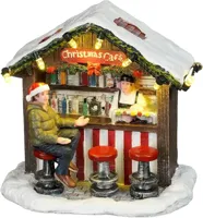 Luville Sledgeholm Christmas cafe battery operated - thumbnail