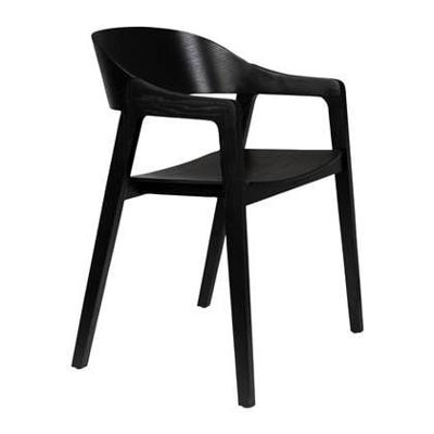 Dutchbone Eetkamerstoel 'Westlake' Beukenhout, kleur Zwart