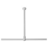 Plafondsteun Seallux ten behoeve van douche hoekstang 60 cm wit - thumbnail