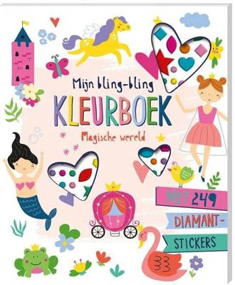 Mijn bling-bling kleurboek - Magische wereld (Paperback)
