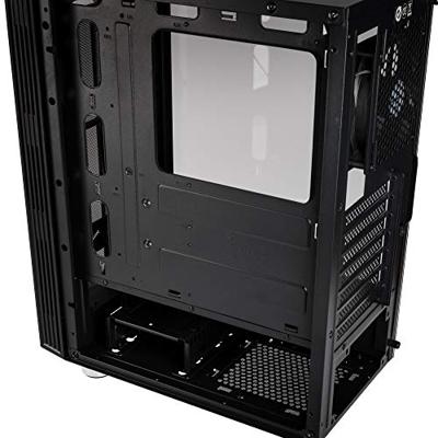 Kolink Nimbus RGB Midi-tower PC-behuizing Zwart 1 voorgeïnstalleerde ventilator, Geïntegreerde verlichting, Zijvenster, Stoffilter