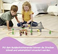 Eichhorn treinrails sporen uitbreidingsset, 6dlg. - thumbnail