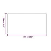 Tapijtloper 80x150 cm sisal-look zandkleurig - thumbnail