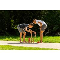 Outdoor Play houten tuin bowlingset met 9 kegels en 2 ballen - thumbnail