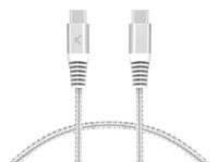 Kabel USB-C naar USB-C KSIX Wit - thumbnail