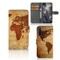 OnePlus Nord | Flip Cover | Wereldkaart - thumbnail