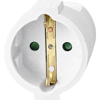 Sygonix SY-4872638 Stroom Verlengkabel 16 A Wit 5.00 m H05VV-F 3G 1,5 mm²