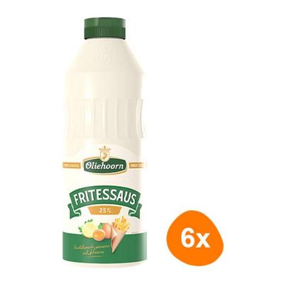 Oliehoorn - Fritessaus 25% - 6x 900ml