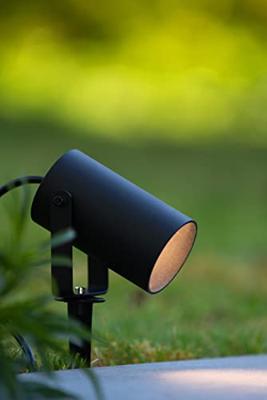 Lucide TAYLOR - Tuinspot - Ø 10 cm - 1xGU10 - IP65 - Zwart