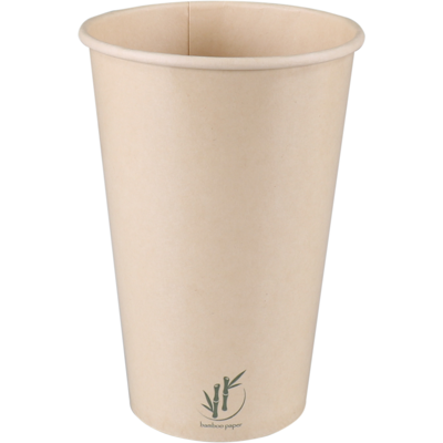 Depa | Milkshakebeker | Bamboepapier + PE | 400ml | 16oz | 128mm | lichtbruin | 1000 stuks