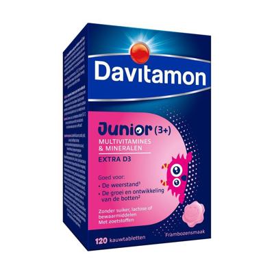 Davitamon Junior Framboos 120 Tabletten