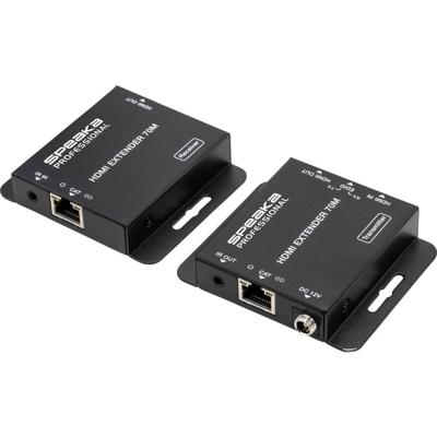SpeaKa Professional SP-HDE-200 HDMI-extender HDMI Via netwerkkabel RJ45 70 m