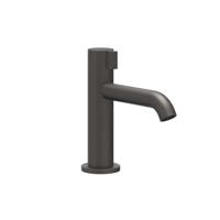 Fonteinkraan IVY Tribe Opbouw Model S Met Schuimstraalmond Geborsteld Carbon Black PVD - thumbnail