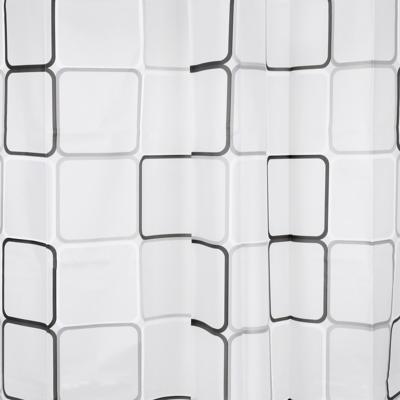 Douchegordijn Differnz Cubi Polyester 180x200 cm Zwart Differnz