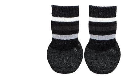 Trixie hondensokken anti-slip met rubberlaag rondom zwart Trixie hondensokken anti-slip met rubberlaag rondom zwart