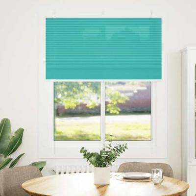 VidaXL Plissé rolgordijn 105x150cm stofbreedte 104,4cm petrol groen VidaXL Plissé rolgordijn 105x150cm stofbreedte 104,4cm petrol groen