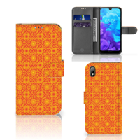 Huawei Y5 (2019) | Telefoon Hoesje | Batik Oranje - thumbnail