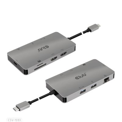 Club 3D USB 3.2 Gen1 Type-C 8-in-1 dockingstation
