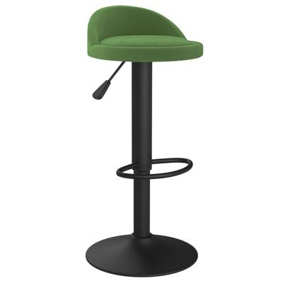 Barkruk fluweel donkergroen