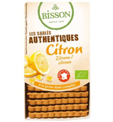 Bisson Authentieke zandkoekjes met citroen bio 183 Gram