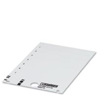 Phoenix Contact 0828775 US-EMP (27X8) Apparaatmarkering Montagemethode: Vastklemmen Markeringsvlak: 27 x 7.93 mm Wit Aantal markeringen: 510 10 katernen - thumbnail